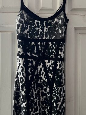 Y2K Bebe bodycon animal print dress
